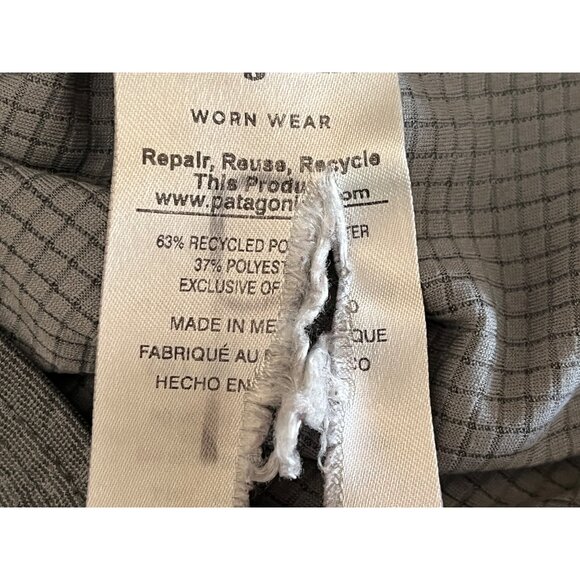 Patagonia Women's Small Midweight 1/4 Zip Capilene Baselayer Top Light Gray - Picture 7 of 7